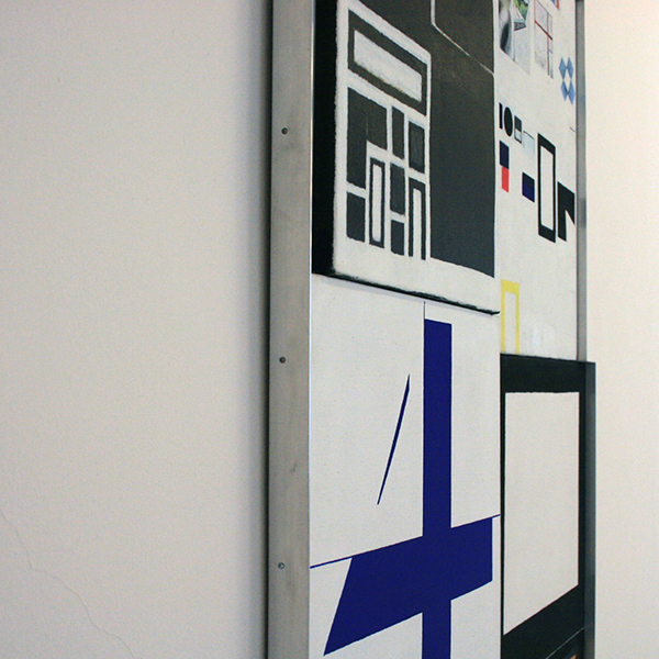 JCJ Vanderheyden - Naast elkaar tegelijkertijd - Olieverf en potlood op linnen (detail)