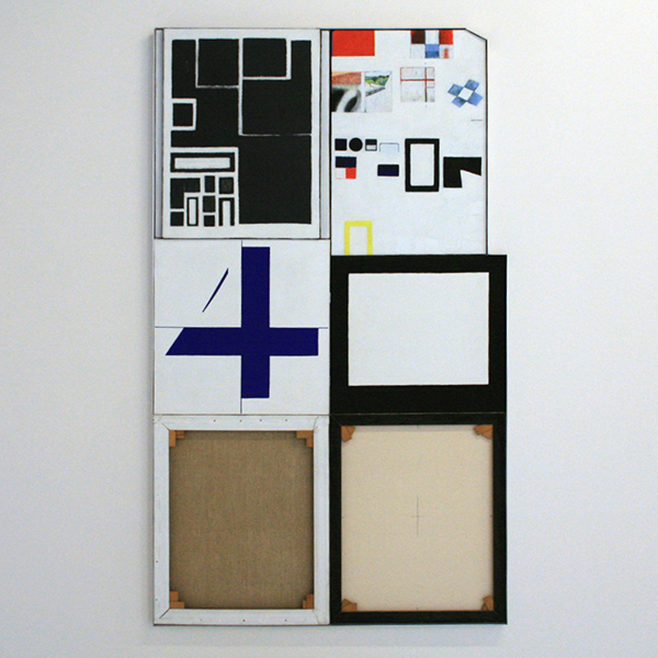 JCJ Vanderheyden - Naast elkaar tegelijkertijd - Olieverf en potlood op linnen