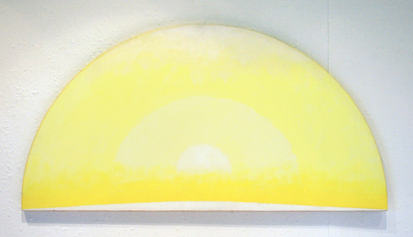 JCJ Vanderheyden - The Quality of Yellow (inv nr 009) - 45x88cm Acrylverf op doek op paneel