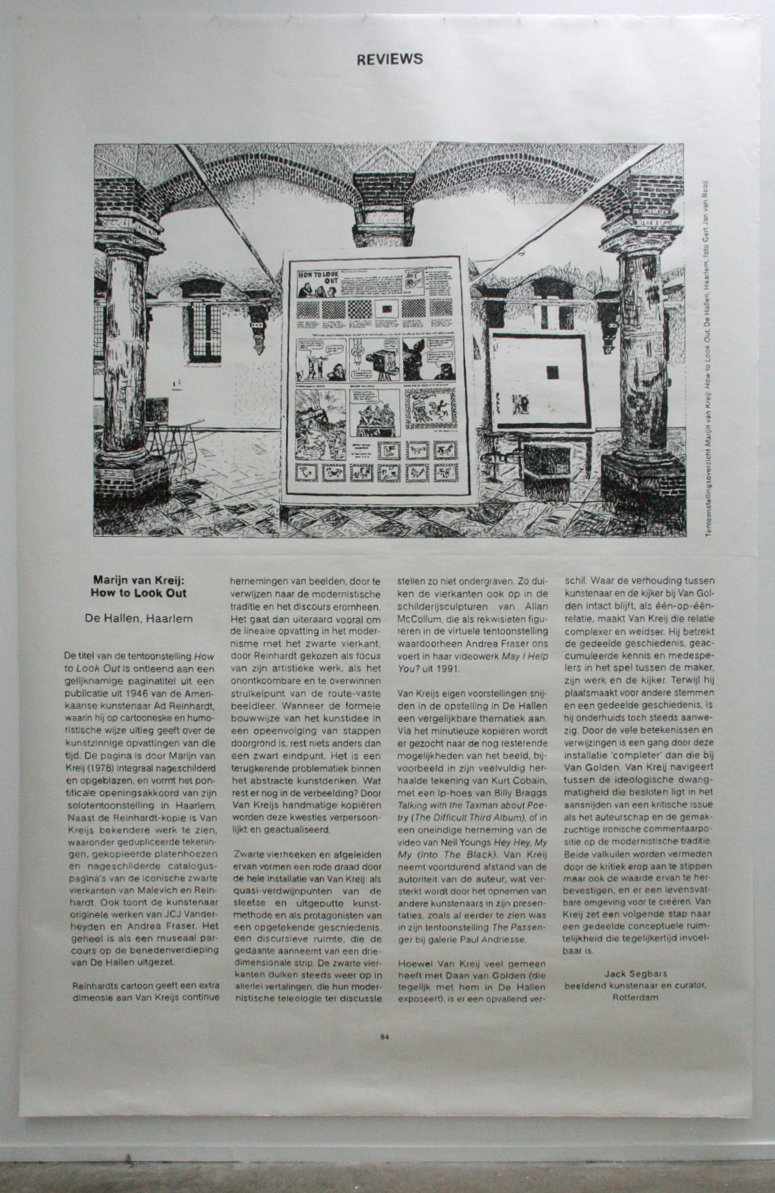 Jack Segbars - How to Look Out - 250x360cm Potlood op papier