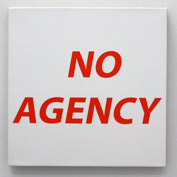 Jack Segbars - No Agency - 51x51cm Acrylverf op canvas