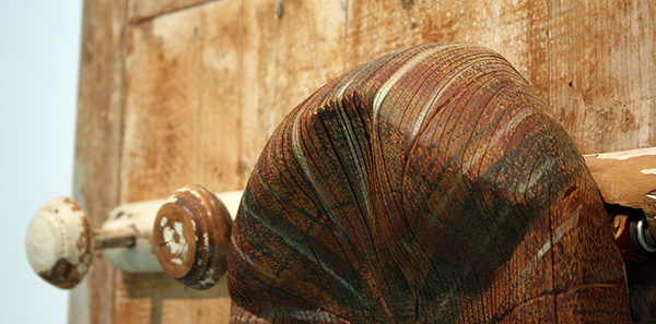 Jack Vanarsky - Casquette qui songe - Kinetisch object en hout (detail)