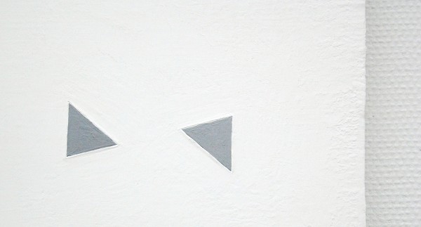 Jan Andriesse - Chinees Perspectief - Acrylverf, marmerpoeder op linnen en ketting (detail)