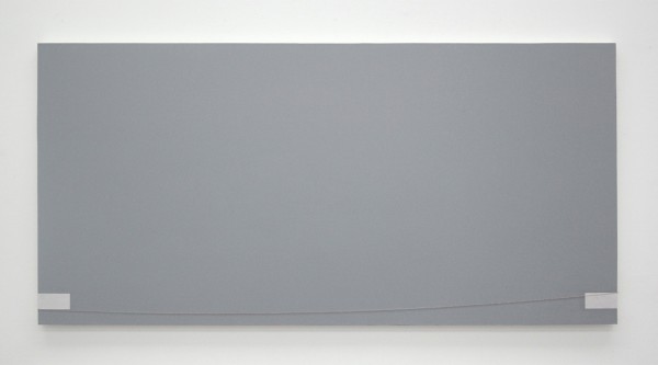 Jan Andriesse - Van daar naar hier - Acrylverf, ketting en aluminiumfolie op linnen