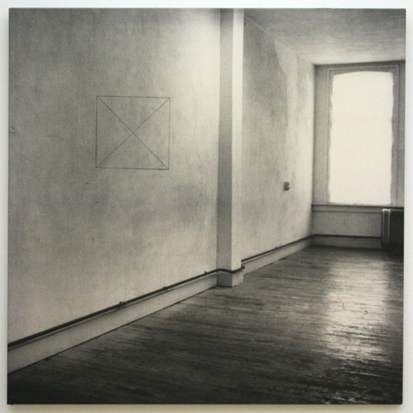 Jan Dibbets - Perspective Correction - My Studio II - Zilvergelatinedruk op doek Jan Dibbets - Perspective Correction - My Studio II - Zilvergelatinedruk op doek