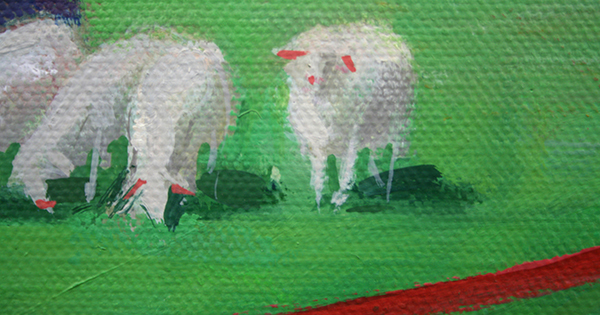 Jan Knap - Untitled - 220x170cm Olieverf op canvas (detail)