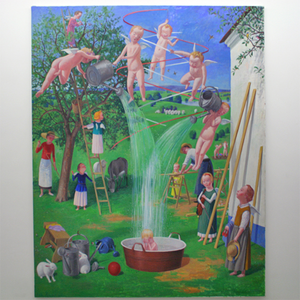 Jan Knap - Untitled - 220x170cm Olieverf op canvas