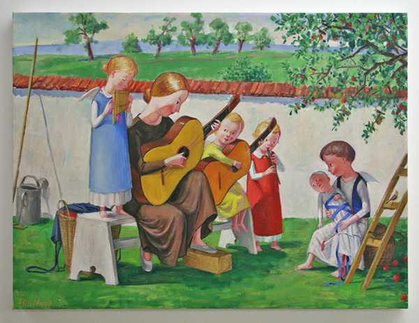 Jan Knap - Untitled - 45x60cm Olieverf op canvas