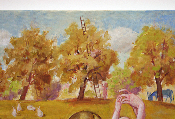 Jan Knap - Untitled - 75x90cm Olieverf op canvas (detail)