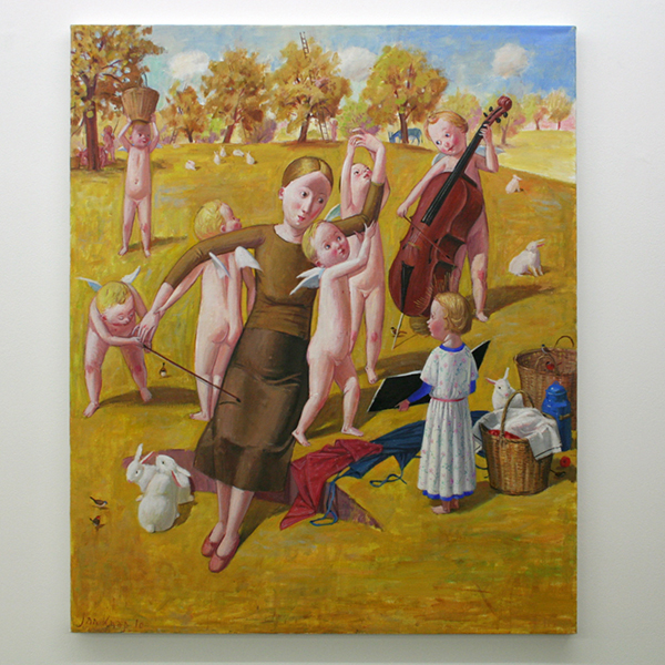 Jan Knap - Untitled - 75x90cm Olieverf op canvas