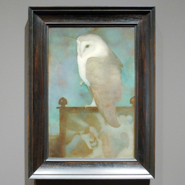 Jan Mankes - Grote uil op scherm - Olieverf op doek, 1913