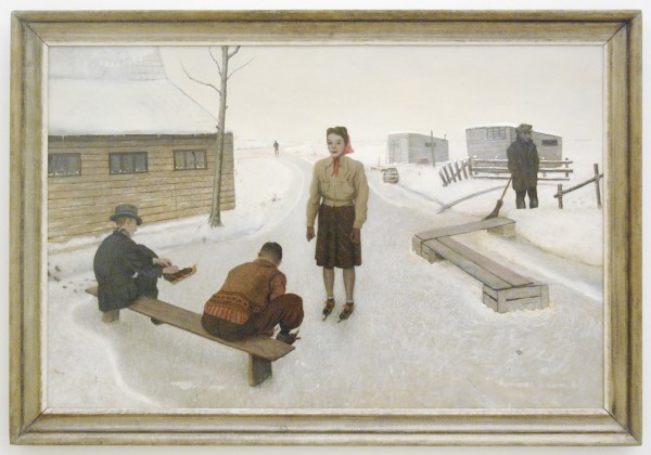 Jan Ouwersloot - IJsgezicht - 75x115cm Olieverf op board, 1940, verworven in 1941