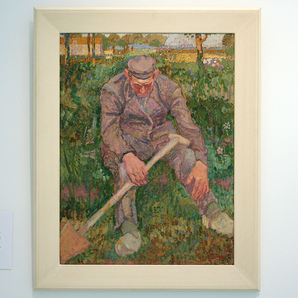 Jan Toorop - Rustende Boer met Spade - Olieverf op board