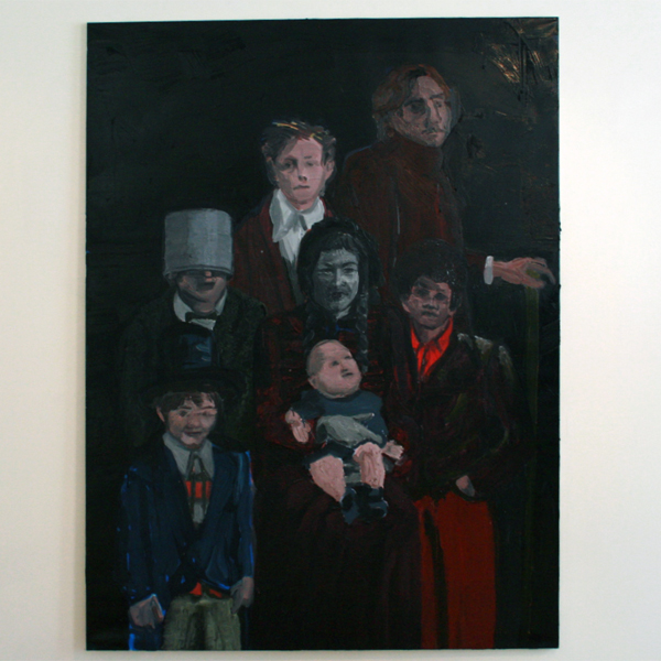 Jan Wattjes - My Artistc Family (Statue of mother) - 200x150cm Olieverf op doek Jan Wattjes - My Artistc Family (Statue of mother) - 200x150cm Olieverf op doek