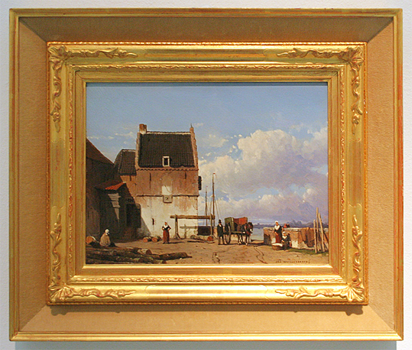 Jan Weissenbruch - Oude Haven met Bottelpoort - Olieverf op paneel
