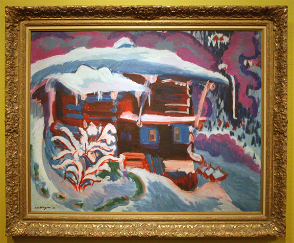 Jan Wiegers - Davos, Frauenkirch - Olieverf op doek