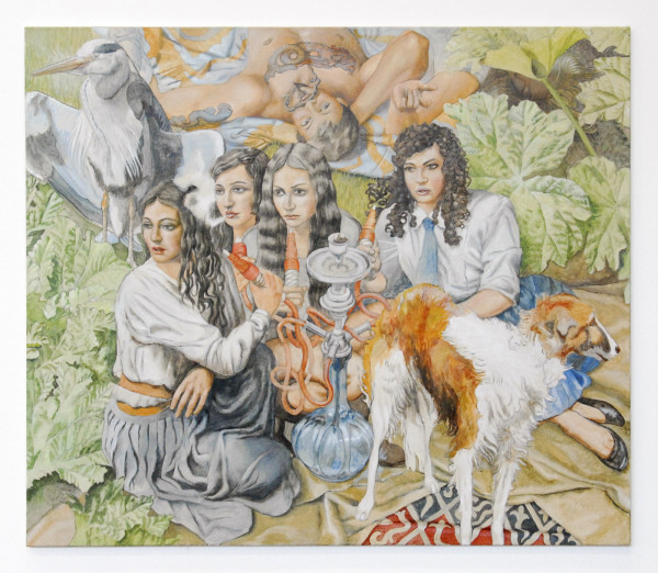 Jan de Pavert - De Shisha - 152x175cm Acrylverf op doek 2014