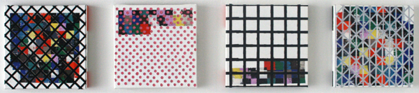 Jan ten Have - Strategy Get Arts - 36x36cm Olieverf, alkydverf, primers, zwavel, tape, printer, bonding pads op linnen, opgespannen dubbel frame Jan ten Have - Strategy Get Arts - 36x36cm Olieverf, alkydverf, primers, zwavel, tape, printer, bonding pads op linnen, opgespannen dubbel frame