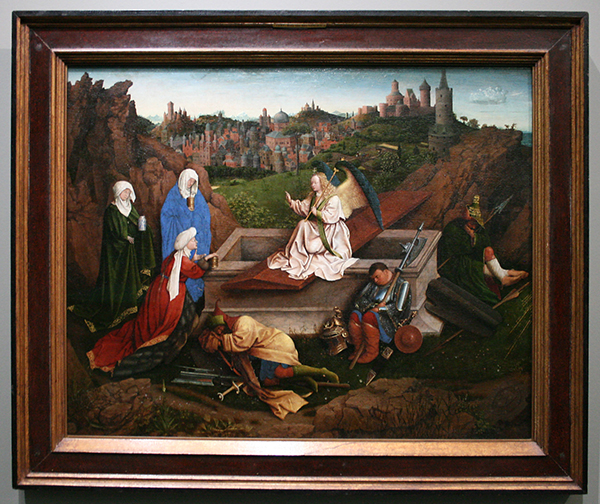 Jan van Eyck (?)- Drie Maria's aan het graf - Paneel Jan van Eyck (?)- Drie Maria's aan het graf - Paneel