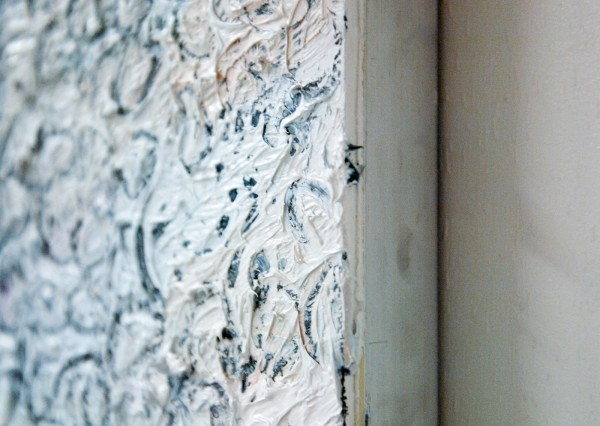 Jaring Lokhorst - Bos en Lommer - 122x130cm Olieverf op MDF (detail)