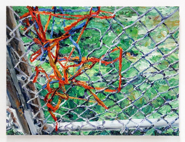 Jaring Lokhorst - Crisscorssing - 32x42cm Olieverf op aluminium