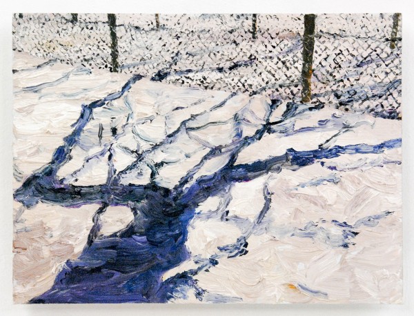 Jaring Lokhorst - Diagonal - 32x42cm Olieverf op aluminium