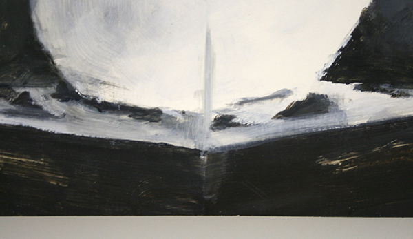 Jasper Hagenaar - Lepus Timidus - 31x28cm Olieverf op papier op paneel (detail)