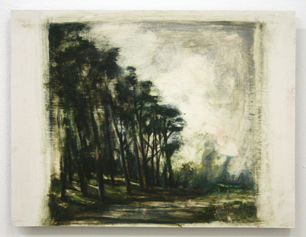 Jasper Hagenaar - The Encounter - 28x35cm Olieverf op papier op paneel