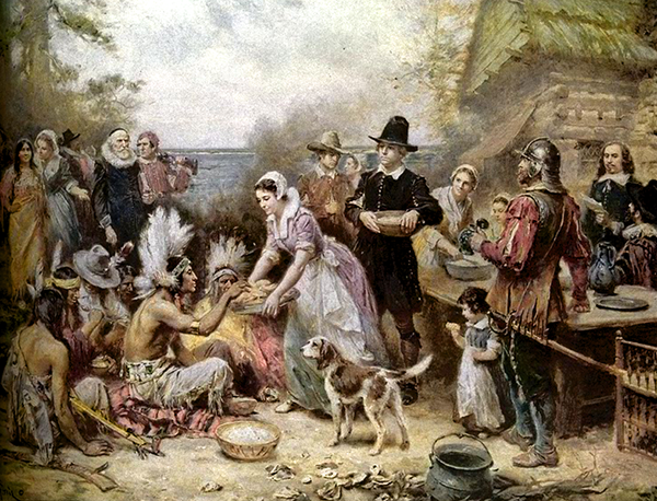 Jean Louis Gerome Ferris - The First Thanksgiving