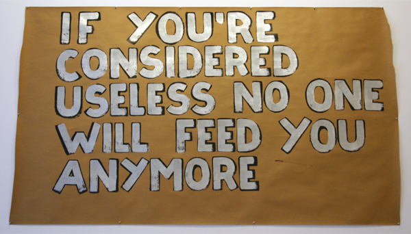 Jenny Holzer - The Survival Series; If You're Considered - Verf op papier Jenny Holzer - The Survival Series; If You're Considered - Verf op papier