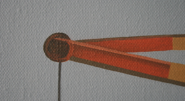 Jeroen Allart - Waalhaven - 100x100cm Acrylverf op doek (detail) Jeroen Allart - Waalhaven - 100x100cm Acrylverf op doek (detail)