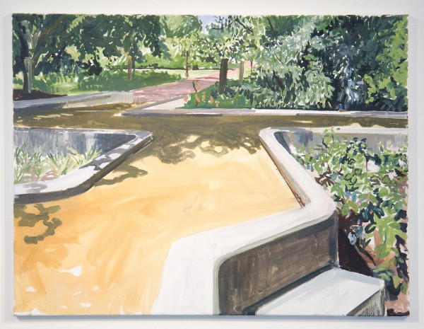 Jim Harris - Amstel Park - 80x105cm Olieverf op linnen