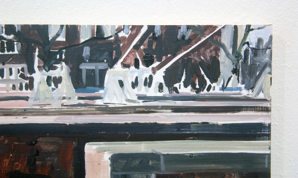 Jim Harris - Amstelsluis I - 39x59cm Olieverf op MDF (detail)