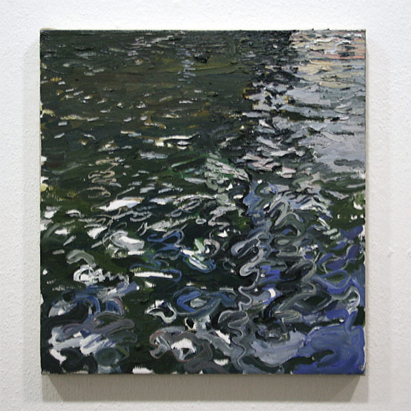 Jim Harris - Geldersekade - 43x41cm Olieverf op doek