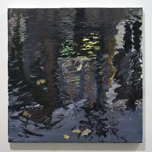 Jim Harris - Geldersekade, Neon Reflection - 60x70cm Olieverf op doek