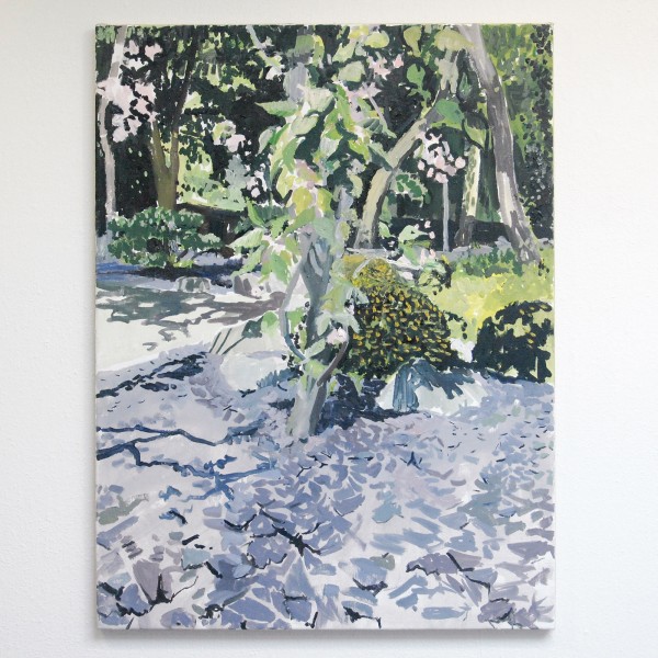 Jim Harris - Japanese Garden - 100x75cm Olieverf op linnen