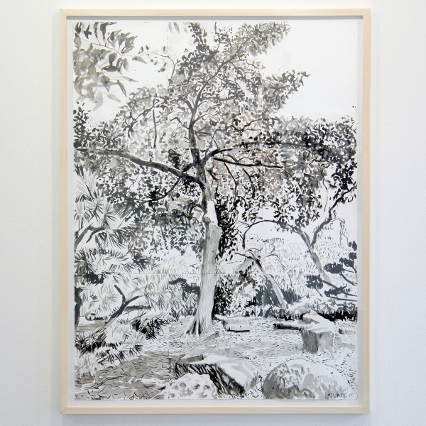 Jim Harris - Japanese Garden - 220x100cm Inkt op papier