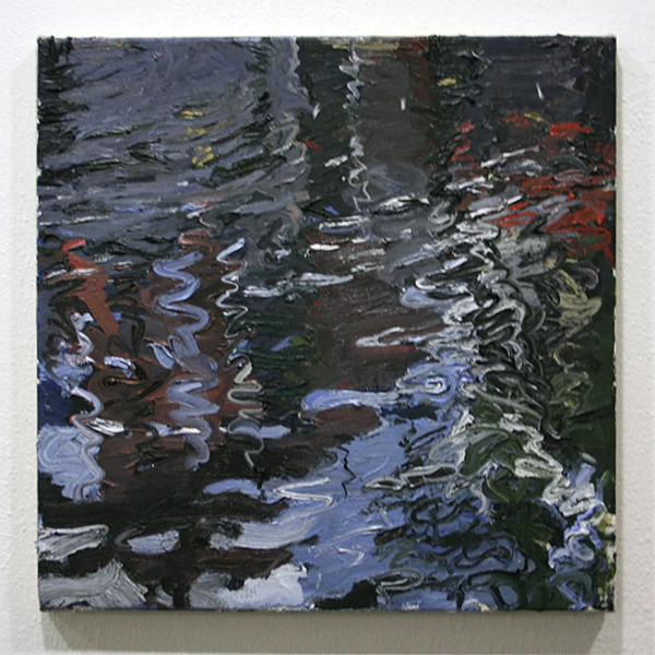 Jim Harris - Kloveniersburgwal - 45x45cm Olieverf op doek