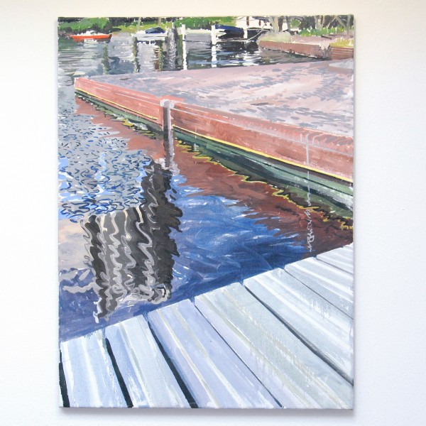 Jim Harris - Omval - 50x45cm Olieverf op linnen