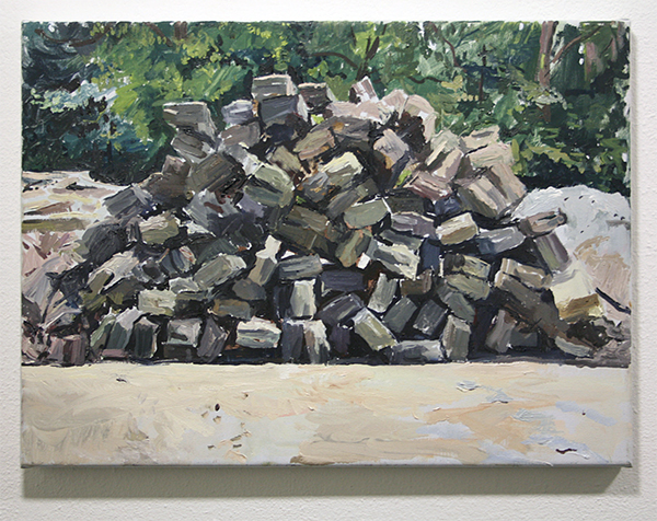 Jim Harris - Pile of Stones - 40x55cm Olieverf op doek