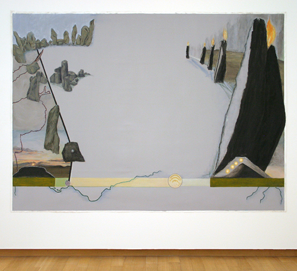 Jo Baer - Dusk (Bands and End-Points) - Olieverf op doek