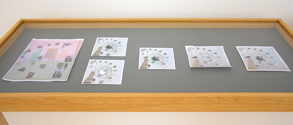 Jo Baer - Ur, Hurlstone & Ur Hurlstone IV, II, VII, VIII & IX - Digitaal, kleurpotlood