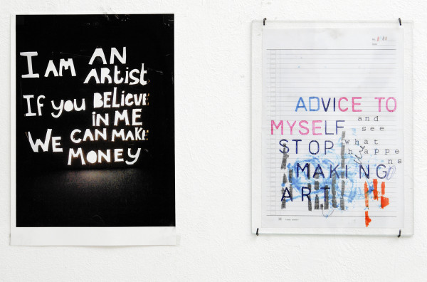 Joanneke Meester - Advice to myself, stop making art, and see what happens - Tekening