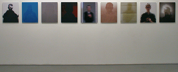 Johan Nieuwenhuize - Self Portrait with; Olafur Eliasson, Walid Raad, Hans Haacke, James Turrel, Germaine Kruip, Roy Lichtenstein, Ger van Elk, Anish Kapoor, Lawrence Weiner - 60x48cm C-print
