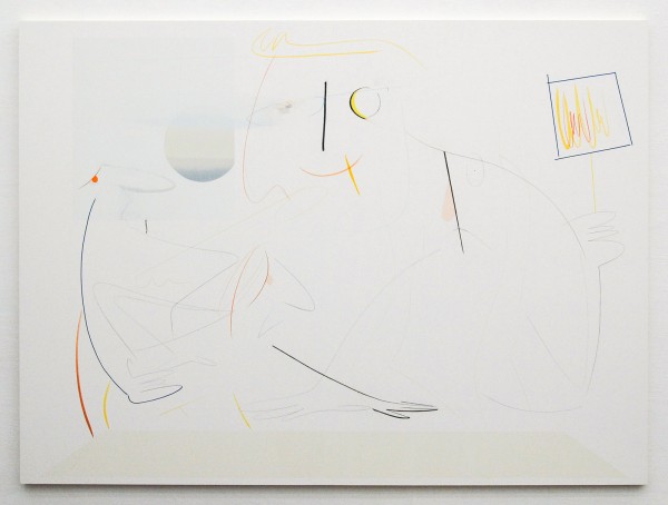 Joost Krijnen - Die Harmonie der Welt - 170x230cm Acrylverf, kleurpotlood, houtskool, potlood, aquarel en tape op MDF