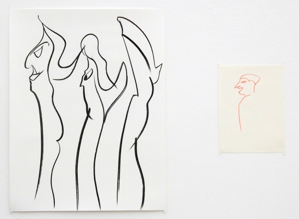 Joost Krijnen - If You Turn Down The Offerings, and Shoo Them, They Will Go, And Never Come Your Way Again - 65x50cm & 28x21cm Houtskool en kleurpotlood op papier