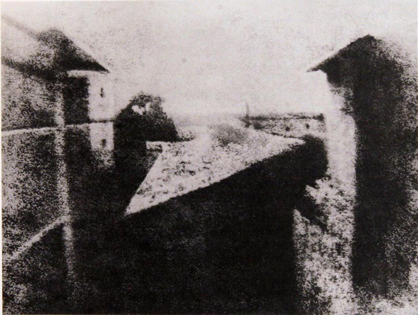 Joseph Nicephore Niepce - Point de vue de la fenetre - 20x25cm Foto Joseph Nicephore Niepce - Point de vue de la fenetre - 20x25cm Foto