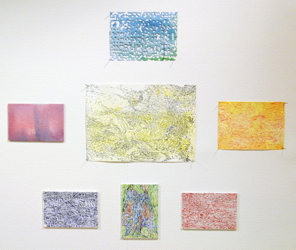 Josine Timmer - Zonder Titels - Aquarel en inkt op papier en canvas