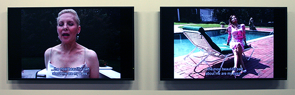 Julika Rudeluis - Forever - 16,40minuten Gesynchroniseerde 2-kanaals videoinstallatie met geluid 2006