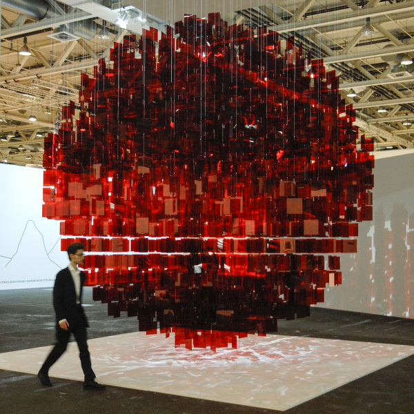 Julio Le Parc - Continue Mobile - Sphere Rouge